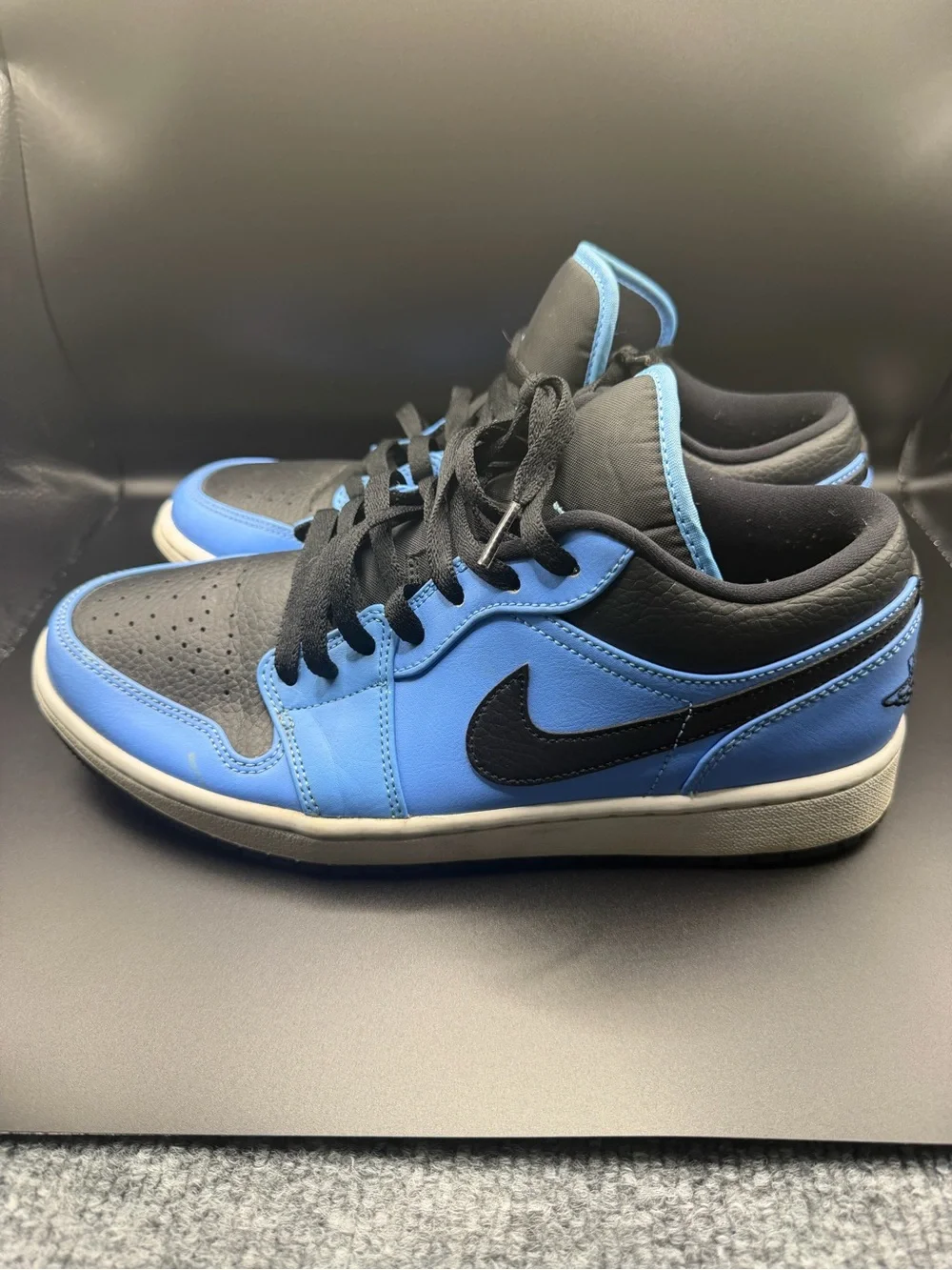 Jordan Black and White Low-Top Sneakers